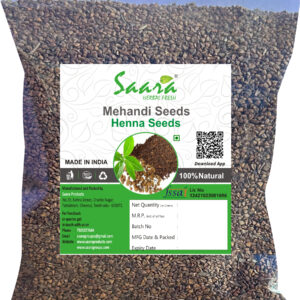 Saara HERBAL FRESH Dried Mehandi Seeds, 50g,Henna Seeds, Maruhtani Seeds, Lawsonia Inermis, Mehendi Beej, (Pack of 1 X 50gm)
