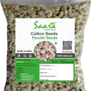 Cotton Seeds, 100g, Paruthi Vithai, Paruthi Kottai, Paruthi Seeds, for Paruthi Paal/Cotton Seed Milk