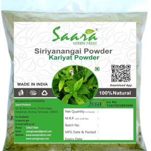 Chiriya Nangai Powder, 100g, Siriyanangai, Kirayat, Nilavembu, Nelavepu, Kariyat Powder