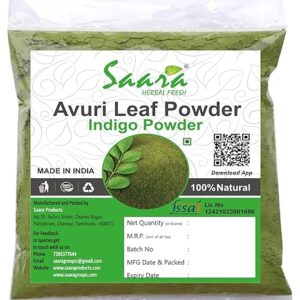 Avuri Leaf Powder, 100g, Indigo Powder, Neela Amari, Neel Patti, Neelayamari Powder For Black Hair Colour