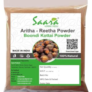 Soapnut Powder, 50g, Boondi Kottai, Kumkudukaya, Organic Reetha, Aritha Powder, For Hair & Face