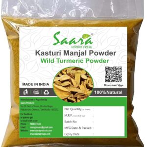 Kasturi Manjal Powder, 100g Wild Turmeric Root Powder, Kasthuri Haldi, Kasturi Turmeric Powder, For Skin & Face Care