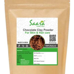 Chocolate Clay Powder, 100g, for Skin and Hair Care, Face Mask, Hair Pack,100g