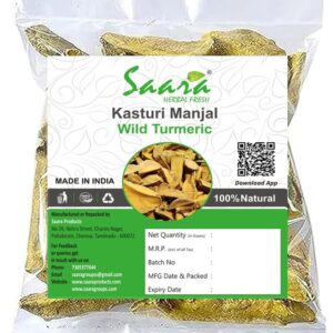 Organic Kasturi Manjal, 100g Wild Turmeric Root, Kasthuri Haldi, Kasturi Turmeric For Skin & Face Care, 100g