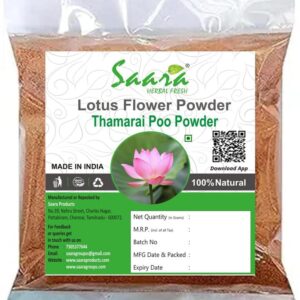 Lotus Flower Powder, 100g, Nelumbo Nucifera Powder, Thamarai Poo, Lotus Flower Powder (Pink), Kamal Powder, For Face, Skin and Hair