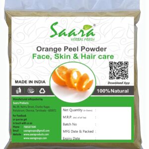 Organic Orange Peel Powder,100g, Citrus Aurantium, For Tan Removal, Oil Control, Glowing Skin,100G