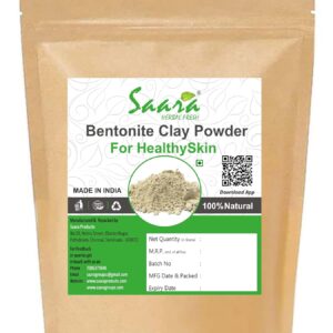 Natural Bentonite Clay Powder, 100g, For Healthy, Glowing, Oil Controlled Skin and Hair, 100g