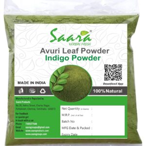 Avuri Leaf Powder, 100g, Indigo Powder, Neela Amari, Neel Patti, Neelayamari, Neli Aku, For Black Hair Colour, 100g