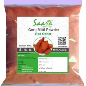 Geru Mitti Powder, 100g, Red Ocher Powder, Kaavikkal for Pooja, Rangoli, Home Painting, Skin & Face,100g