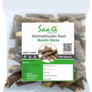 Athimathuram Root,100g, Mulethi Sticks, Licorice Root, Glycyrrhiza Glabra, Yashtimadhu Root,100g