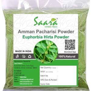 Amman Pacharisi Powder, 100g, Euphorbia Hirta Powder, Bottle Gourd Powder, Dudhi Powder,100g