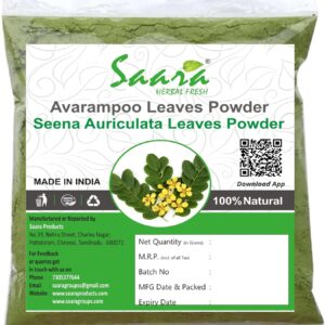 Avarampoo Leaves Powder, 100g, Avaram Ilai, Tangedu, Tarwar, Avaram, Senna Auriculata,100g