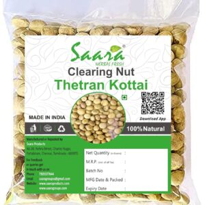 Clearing Nut Seeds,100g, Nirmali Seeds, Thetran Kottai, Strychnos Potatorum Seeds,100g