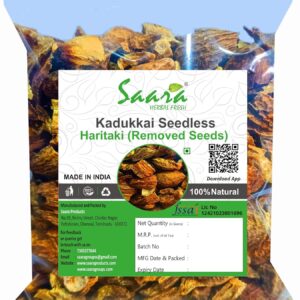 Seedless – Kadukkai, 50g | Kadukkai Thol | Haritaki – removed seed | Terminalia Chebula – without Seeds,improve digestion, 50g