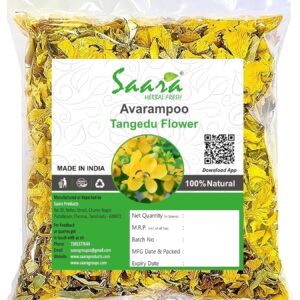 Dried Avarampoo Flower, 100g, Dry Avarampoo | Senna Auriculata | Tanner’s Cassia | Tangedu, 100g