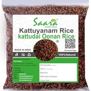 Kattuyanam Red Rice, 950 g | Hand Pounded Red Rice | Traditional Red Rice | Red Chawal | Katuyanam Arisi | Lal Chawal | Tinni Chawal | Rich in Nutrients, 950g