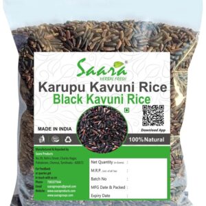 Karupu Kavuni Rice, 950 g | Traditional Black Rice | Forbidden Rice | Kavuni Rice | Kowni Rice | Karuppu Kavuni Rice |Black Kavuni Rice, 950g