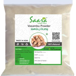 Vasambu Powder, 100g, Vacha Powder, Acorus Calamus, Sweet Flag powder, Vayambu powder,100g