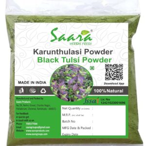 Karunthulasi Powder, 100g, Krishna Thulasi, Ocimum Sanctum, Black Tulsi Powder, Shayama Leaves Tulasi Powder, 100g