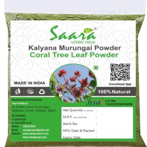 Kalyana Murungai Powder, 100G, Pangara, Erythrina Variegata, Coral Tree Leaf Powder, Mulmurukku, Pharhada, 100g