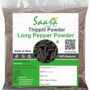 Thippili Powder, 100g, Long Pepper Powder, Pipal Badi, Pipali, Peepali, Piper Longum, Gantoda, Modikaddi Powder, 100g