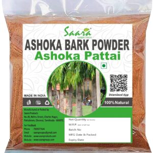 Ashoka Bark Powder, 100g, Ashoka Pattai Powder, Ashoka Tree Bark, Saraca Asoca, Ashoka Chaal powder, 100g