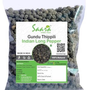 Gundu Thippili, 100g, Urundai Thippili, Round Thippili, Indian Long Pepper Dried, 100g