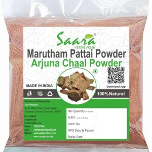 Marutham Pattai Powder, 100g, Arjuna Chaal, Arjun Bark Powder for blood clotting, heart palpitations, insomnia, To Manage Diabetes, 100g