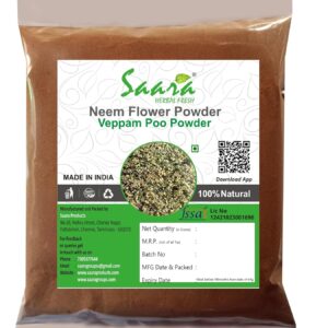 Neem Flower Powder, 100g, Veppam Poo Powder, Indian Lilac Flower, Ariyaveppu, Vepa Puspam, Neem phool Powder