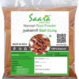 Nannari Root Powder, 100g, Kapuri, Naruninti,Anantamul, Sogade Beru, Hemidesmus Indicus, Upalsari Powder, 100g