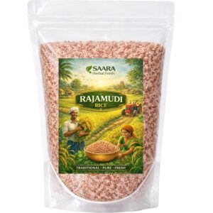 Rajamudi Rice (Raja Mudi) | Karnataka Heritage Red Rice 500g | Rajamudi Arisi | Ideal for Daily Cooking