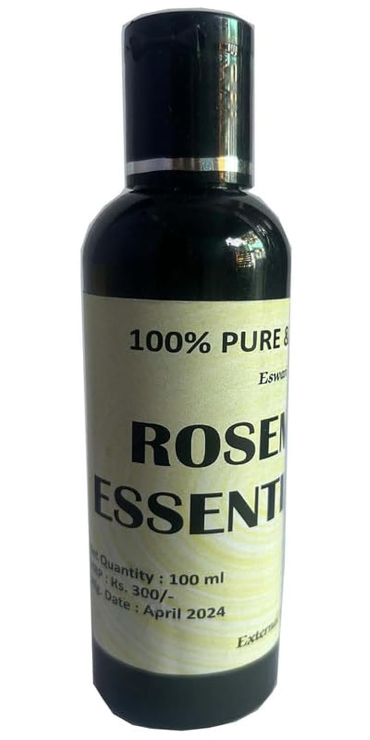 Rosemary Essential Oil for Hair Growth, 100ml, Hair Fall Control and Nourishment, Skin Care(Pack of 1 X 100ml)