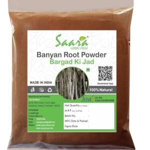 Banyan Root Powder, 100g, Bargad Jad, Marri Udala, Ficus Benghalensis Root, Aalam Ver Powder, Good For Tooth Problems
