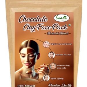 Chocolate Clay Powder, 100g, for Skin and Hair Care, Face Mask, Hair Pack, Scrub - Deep Cleansing and Tan Removal - All Skin Types