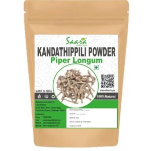 Kandathippili Powder, 100g, Piper Root Powder, Piper longum, Piparamula, Modikaddi, Kattuthippaliver, 100g