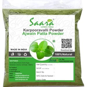 Karpooravalli Powder, 100g, Coleus Amboinicus, Omavalli Leaves, Indian Borage, Patta Ajwain