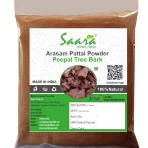 Arasam pattai, 100g, Peepal Tree Bark powder, Sacred Fig powder, Ficus Religiosa, Aswattha Chaal
