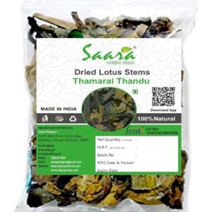 Dried Lotus Stems, 100g, Kamal Dandi, Kakdi, Thamarai Thandu, Nelumbo Nucifera