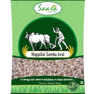 Mappillai Samba Rice Flakes, 1kg, Mappillai Samba Aval (Poha) Rice Flakes for Breakfast, 1kg