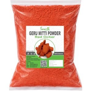 Geru Mitti Powder, 100g, Red Ocher Powder, Kaavikkal for Pooja, Rangoli, Home Painting, Skin & Face