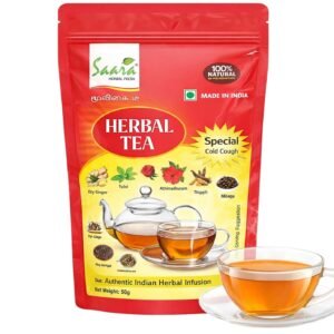 Herbal Tea for Cold & Cough, 100g | Tulsi Ginger Pepper Kadha Tea