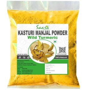 Kasturi Manjal Powder, 100g, Wild Turmeric Root Powder, Kasthuri Haldi, Kasturi Turmeric Powder