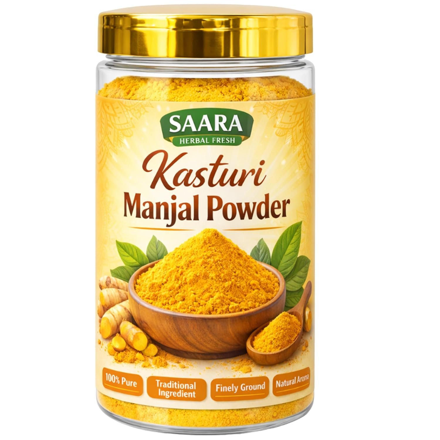 Herbal Turmeric Powder 200g | Kasturi Manjal for Face