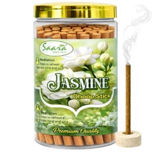 Jasmine Dhoop Sticks Original | Holder Inside | No Charcoal & Bamboo | 100g