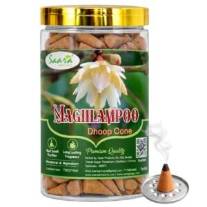 Magilampoo Dhoop Cone | Holder Inside | No Charcoal & Bamboo | Magilampoo, 50 Nos