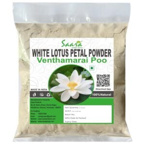 White Lotus Powder 100g? Natural Herbal Flower Powder ? Pure Dried White Lotus for Skin and Hair Care