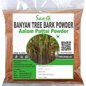 Banyan Tree Bark Powder, 100g, Bargad Chaal, Aalam Pattai Podi, Bargad Chaal, Ficus Benghalensis, Marri Udala, Marri Chettu Powder