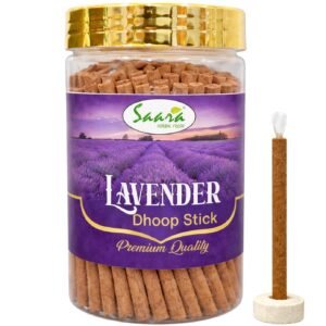 Lavender Dhoop Sticks Natural, 100g | Holder Inside | No Charcoal & Bamboo | Lavender